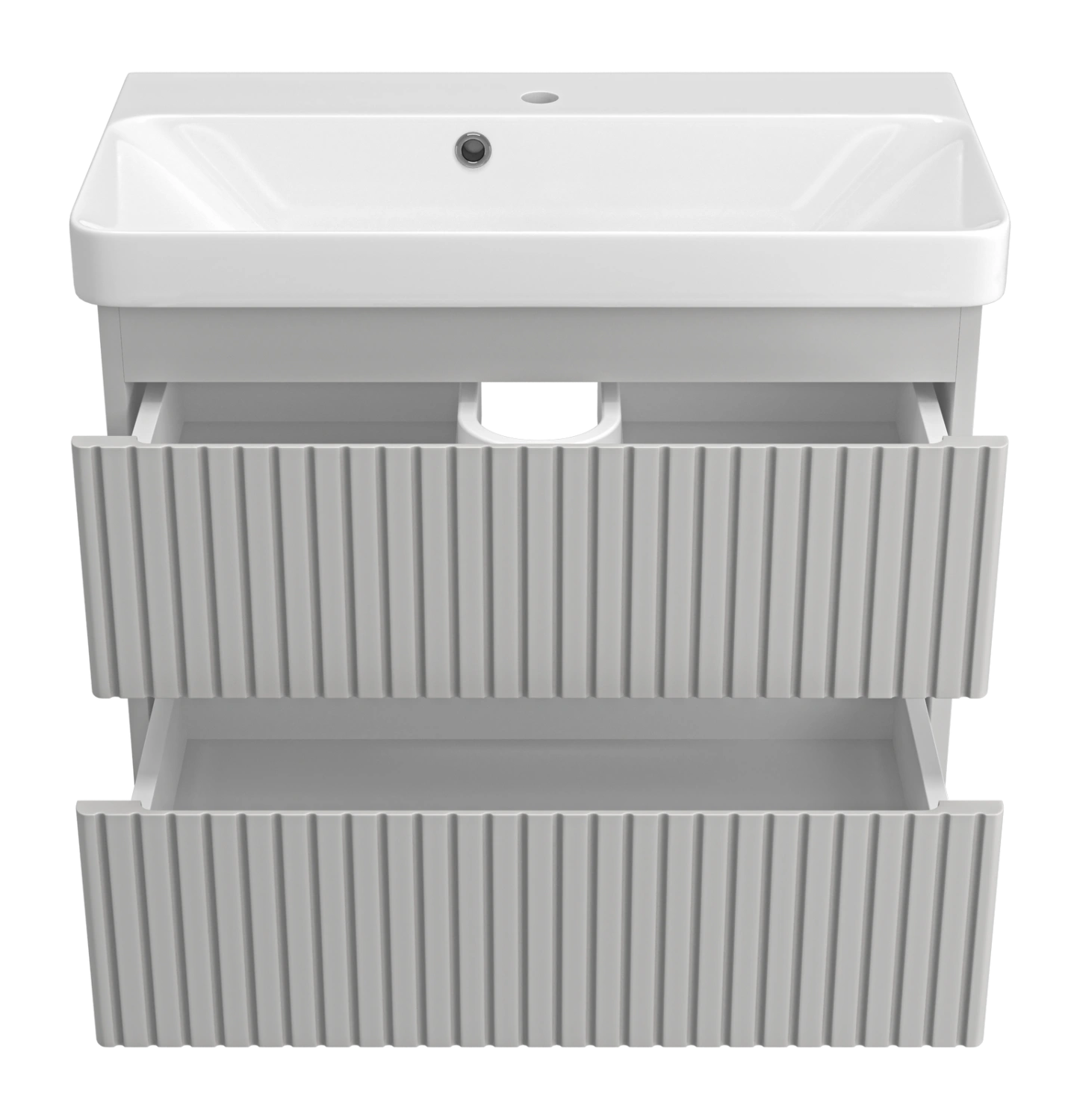 Тумба с раковиной Brevita Victory 70 подвесная, серый шелк от магазина Vanna-Vanna.ru!