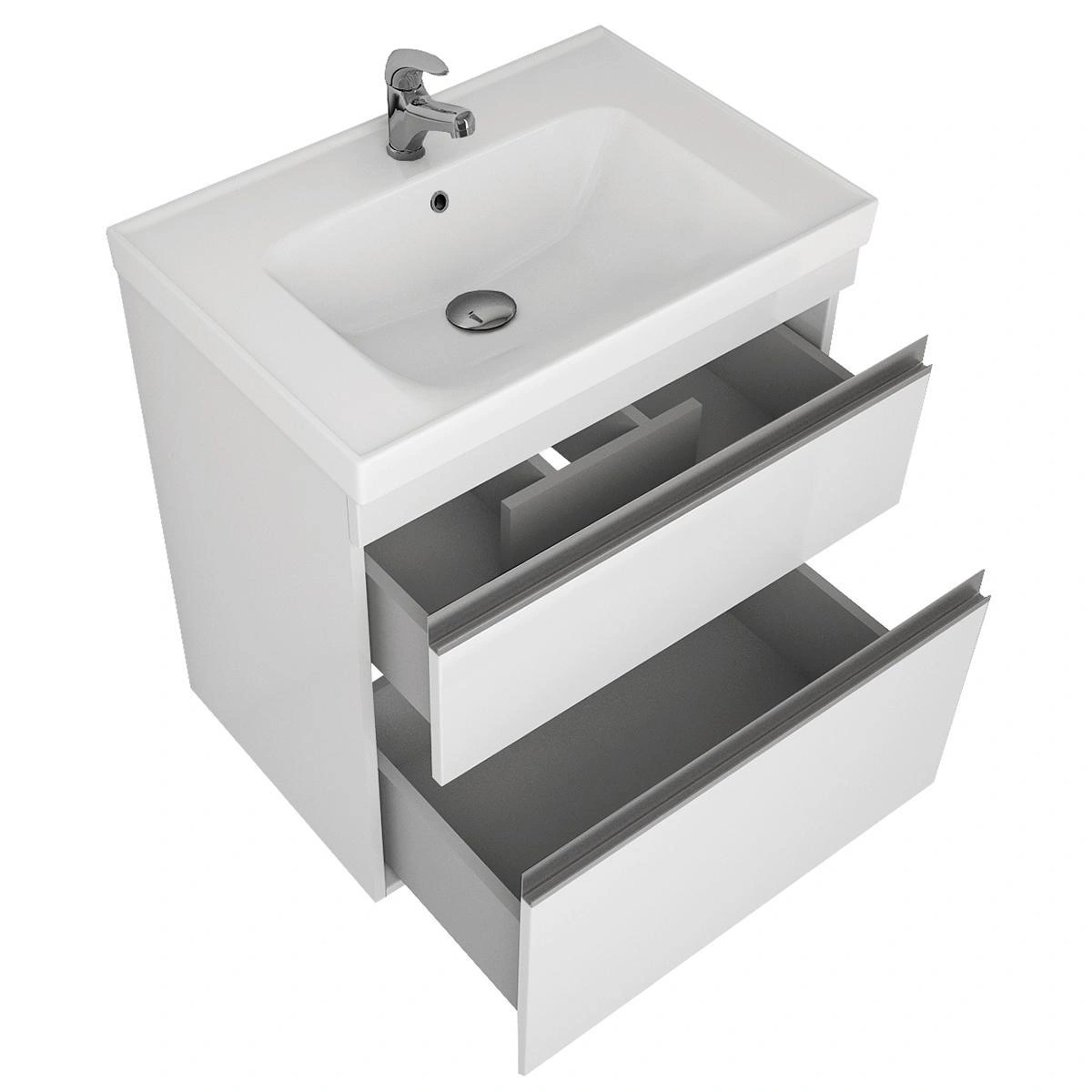 Тумба с раковиной напольная Dreja Grace Plus 70 см, белый от магазина Vanna-Vanna.ru!