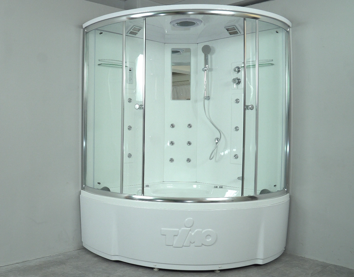 Душевая кабина Timo Lux T-7735 Clean Glass 135*135*230, турецкая баня хамам от магазина Vanna-Vanna.ru!