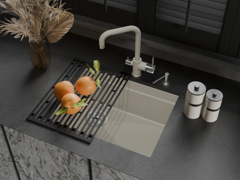 Кухонная мойка Rivelato LINO LN-554-L, топаз от магазина Vanna-Vanna.ru!