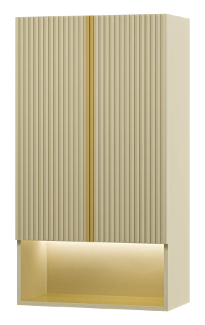 Шкаф навесной Brevita Vega 60 бежевый/золото