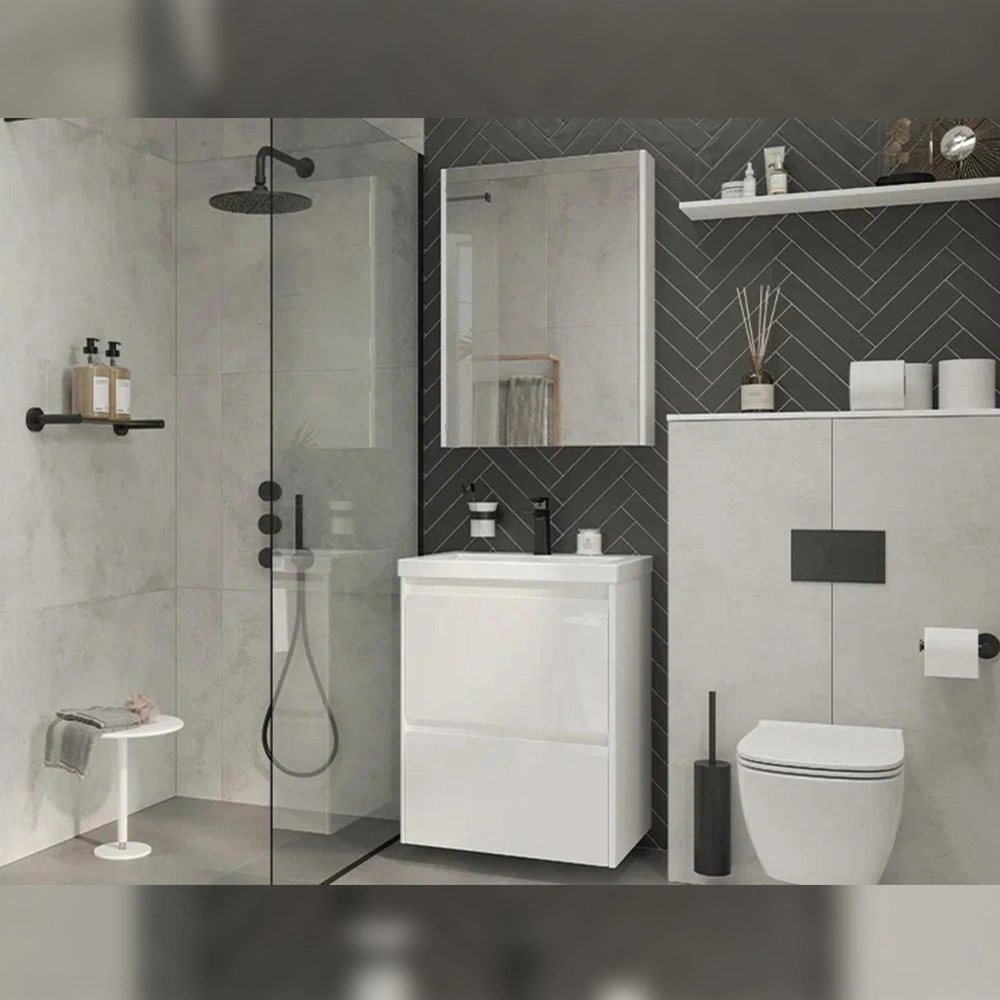 Зеркало-шкаф Velvex Klaufs 60 см, белый