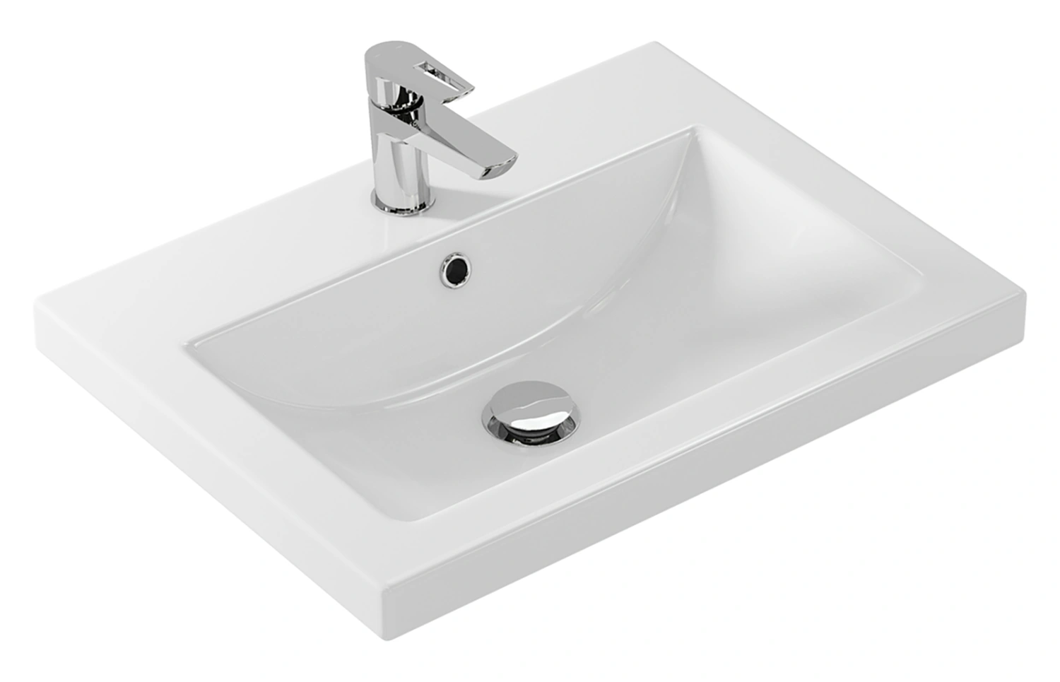 Тумба с раковиной Misty Енисей 60 белый от магазина Vanna-Vanna.ru!