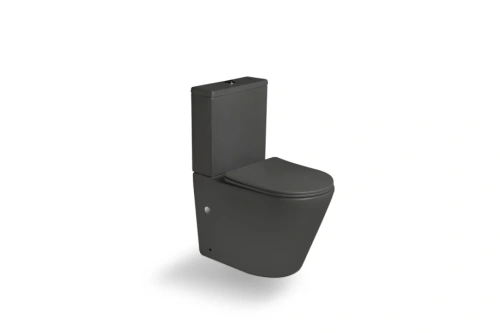 Унитаз SantiLine SL-5014MG напольный, безободковый, черный матовый от магазина Vanna-Vanna.ru!
