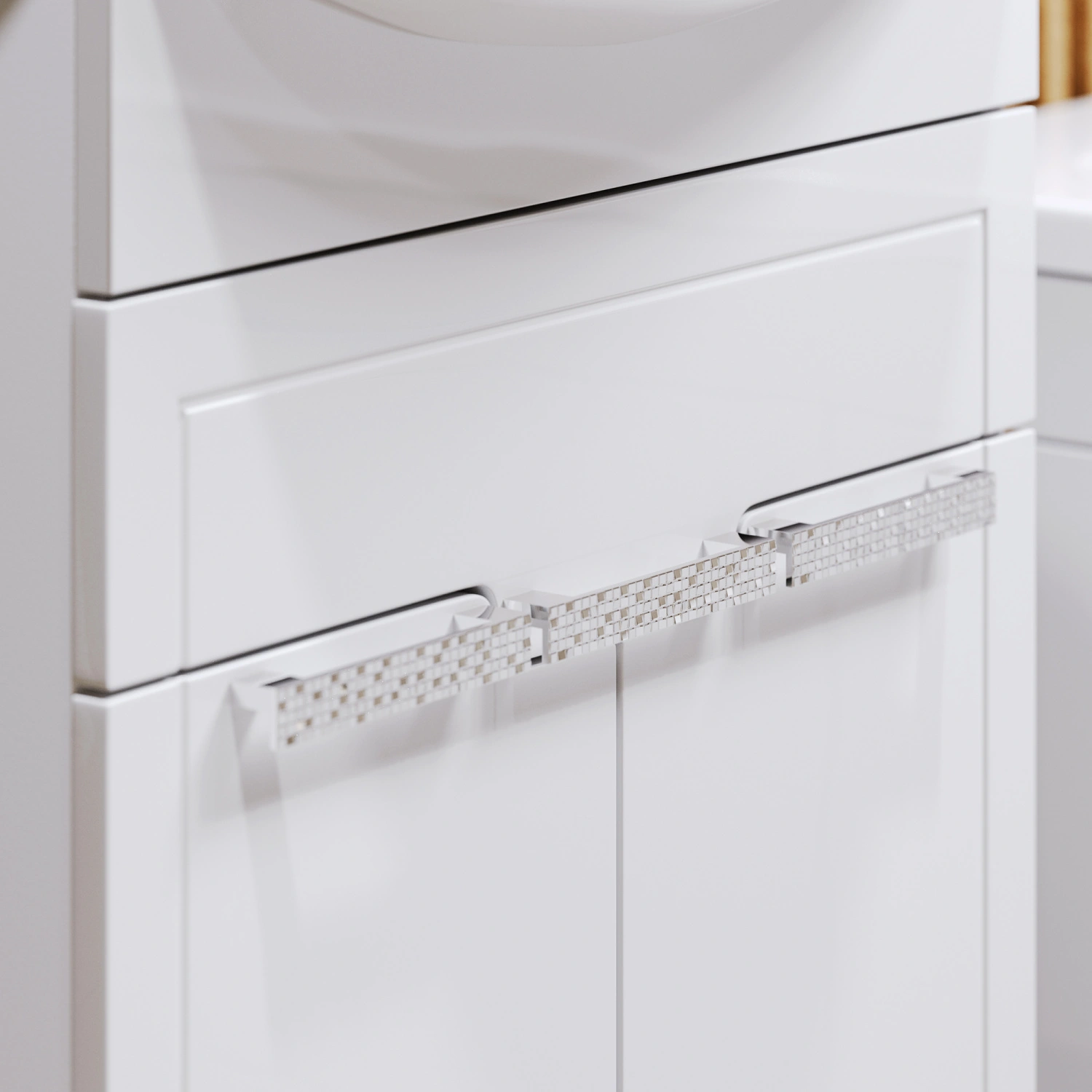 Тумба с раковиной Alavann Vittoria 60-02 напольная, белая от магазина Vanna-Vanna.ru!