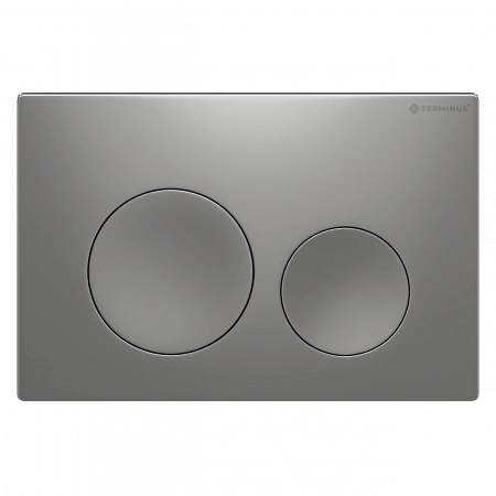 Клавиша смыва для инсталляции Terminus Classic кнопка круг, цвет хром матовый