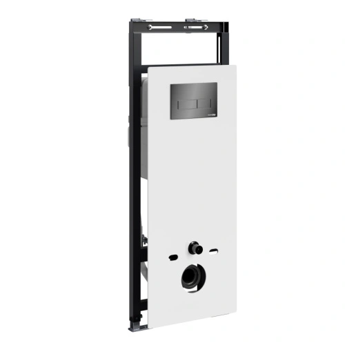 Инсталляция WasserKraft Salm 27TLT.010.ME.WH.PB03 для подвесного унитаза, с кнопкой от магазина Vanna-Vanna.ru!