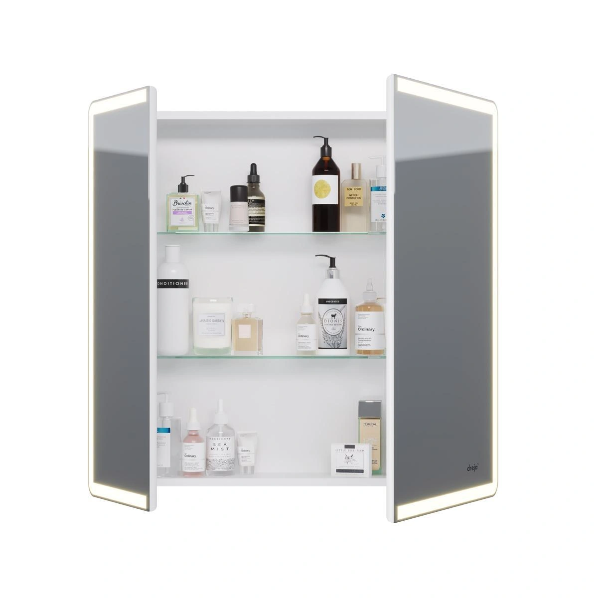 Зеркальный шкаф Dreja Point 80 см, белый от магазина Vanna-Vanna.ru!