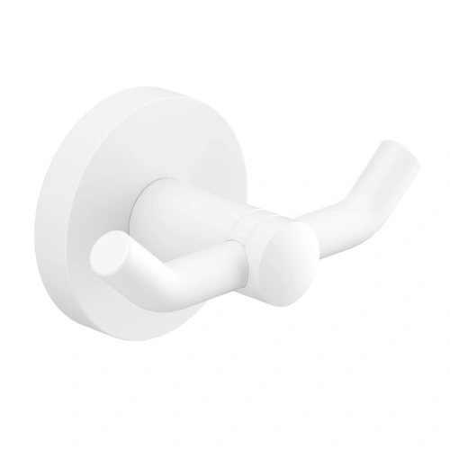 Крючок двойной Timo Saona 13012/16 белый матовый от магазина Vanna-Vanna.ru!