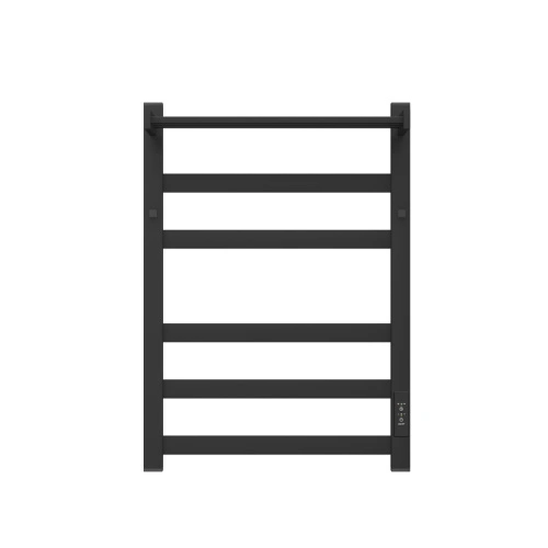 Полотенцесушитель электрический APEXTERMO Terra TR11164BM 600x400 с крючками и полкой, черный матовый от магазина Vanna-Vanna.ru!