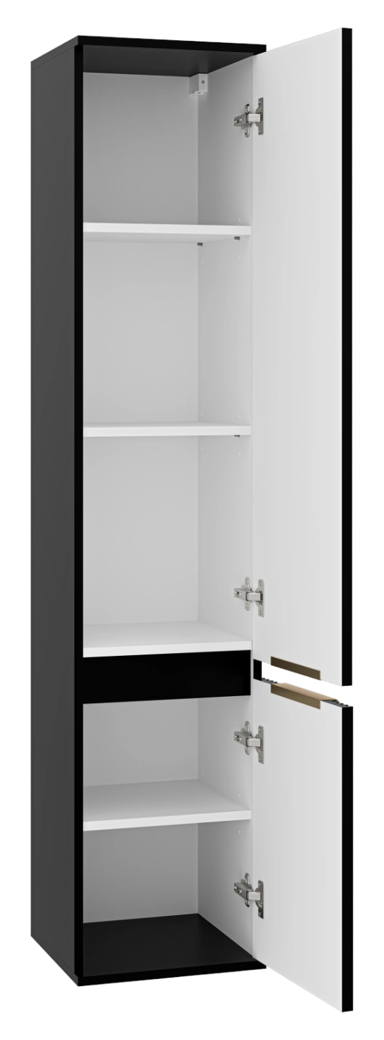 Пенал Brevita Enfida 35 напольный/подвесной, R, черный от магазина Vanna-Vanna.ru!