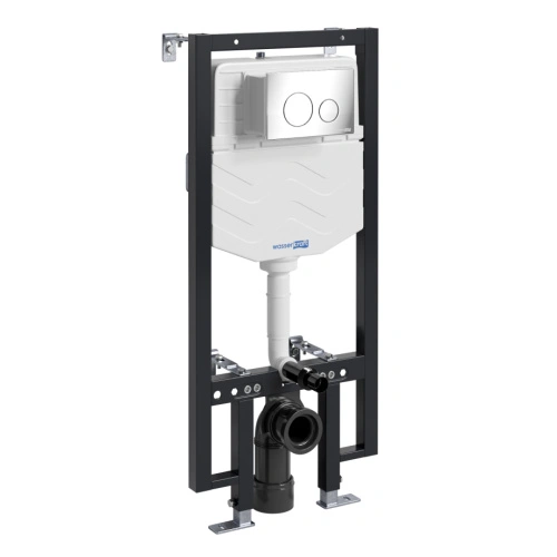 Инсталляция WasserKraft Vils 56TLT.010.ME.CH02 для подвесного унитаза, с кнопкой от магазина Vanna-Vanna.ru!