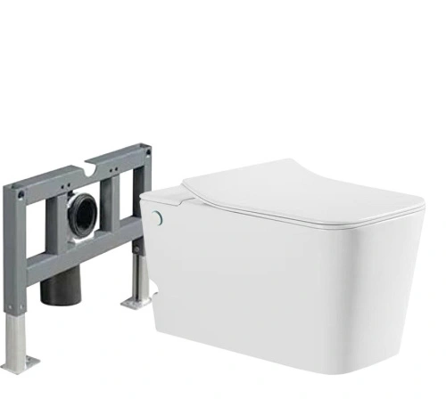 Унитаз импульсный SantiLine SL-5032 подвесной, с инсталляцией, белый матовый от магазина Vanna-Vanna.ru!