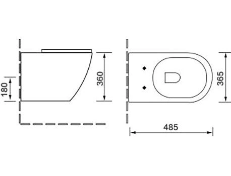Унитаз подвесной SantiLine SL-5018MB+SL-03 с инсталляцией и кнопкой, черный от магазина Vanna-Vanna.ru!