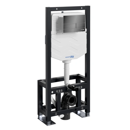 Инсталляция WasserKraft Dill 61TLT.010.ME.PB04 для подвесного унитаза, с кнопкой от магазина Vanna-Vanna.ru!