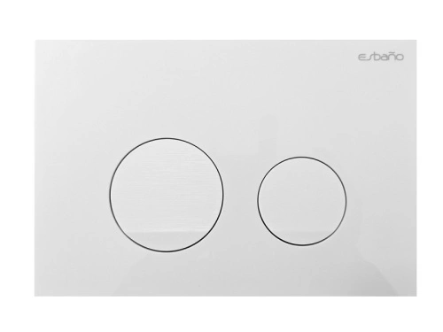 Кнопка смыва Esbano  SLIM-37GW от магазина Vanna-Vanna.ru!