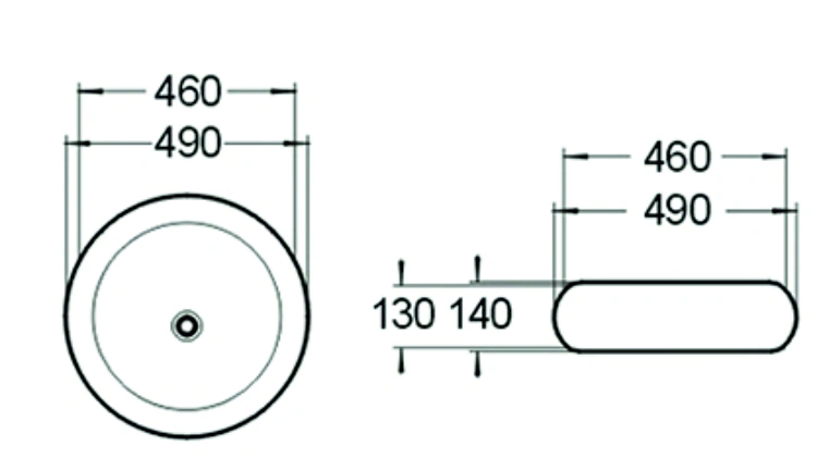 Раковина SantiLine SL-1041 накладная, белая от магазина Vanna-Vanna.ru!
