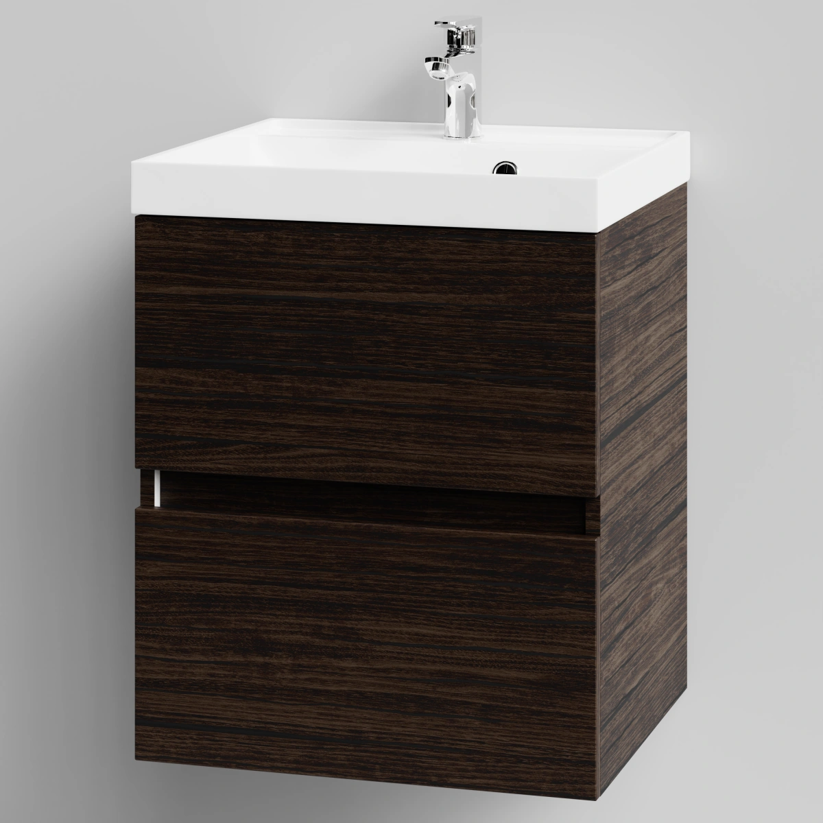 Тумба с раковиной Vod-ok Бест 50  подвесная, Палисандр от магазина Vanna-Vanna.ru!