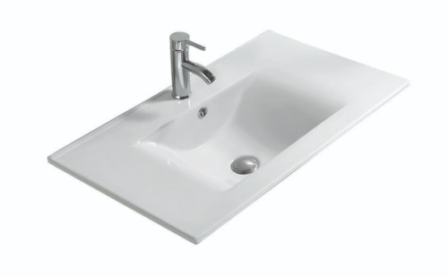 Раковина SantiLine SL-2110 80 встраиваемая сверху, белая