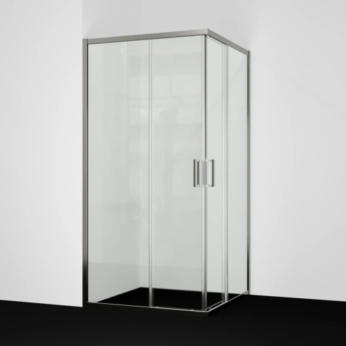 Душевой угол распашной WasserKraft Tauber 64S03, 900х900х2000, никель, стекло прозрачное осветленное от магазина Vanna-Vanna.ru!