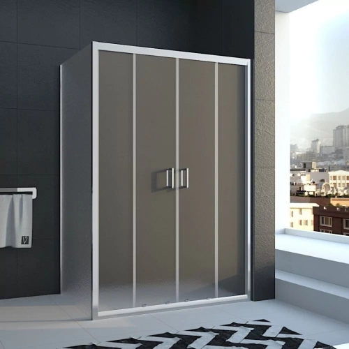 Душевой уголок Veconi RV045-16070PR-02-19C1 160х70 прямоугольный, без поддона, матовое стекло, хром от магазина Vanna-Vanna.ru!