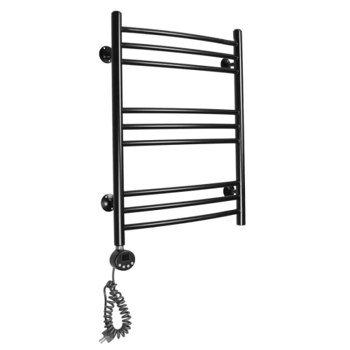 Полотенцесушитель электрический Domoterm Калипсо П9 500x700 EL левый, черный матовый от магазина Vanna-Vanna.ru!