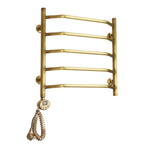 Полотенцесушитель электрический Domoterm Лаура П5 500x500 АБР EL левый, античная бронза от магазина Vanna-Vanna.ru!