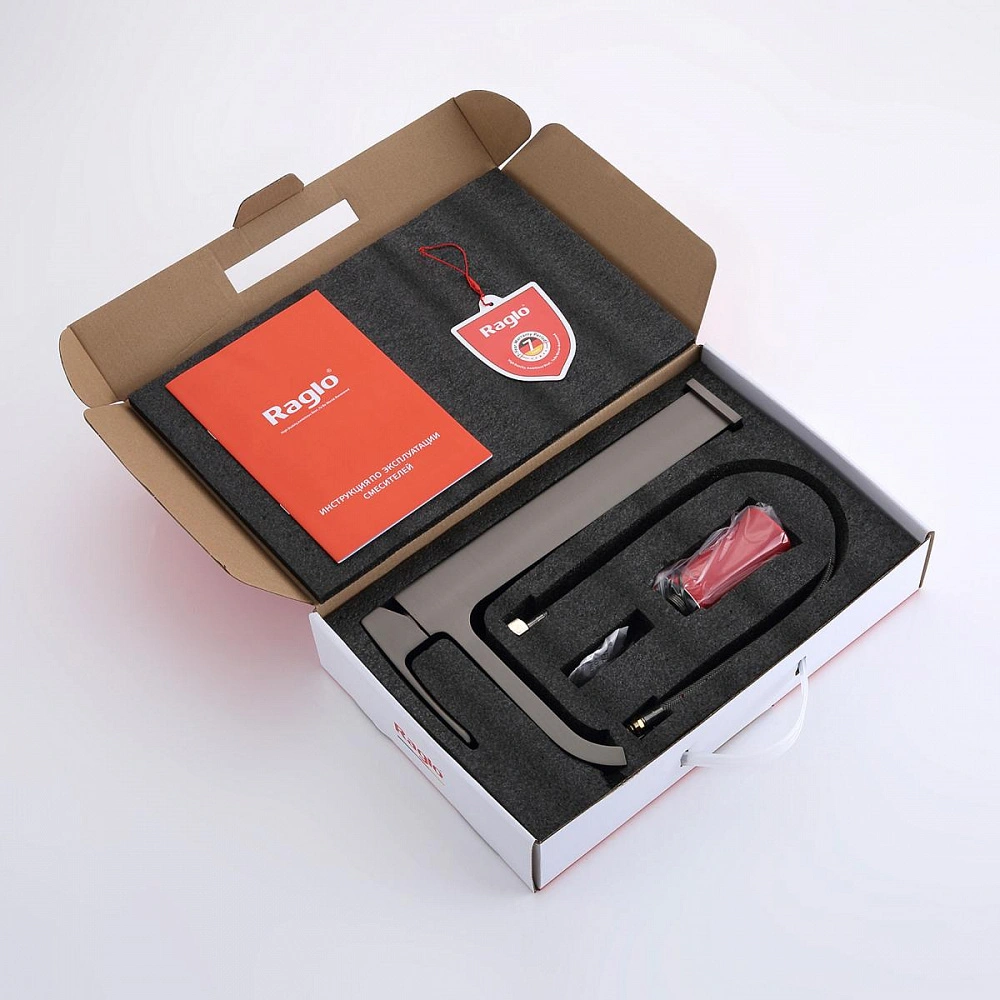 Смеситель для раковины высокий Raglo R02.15.09, графит от магазина Vanna-Vanna.ru!