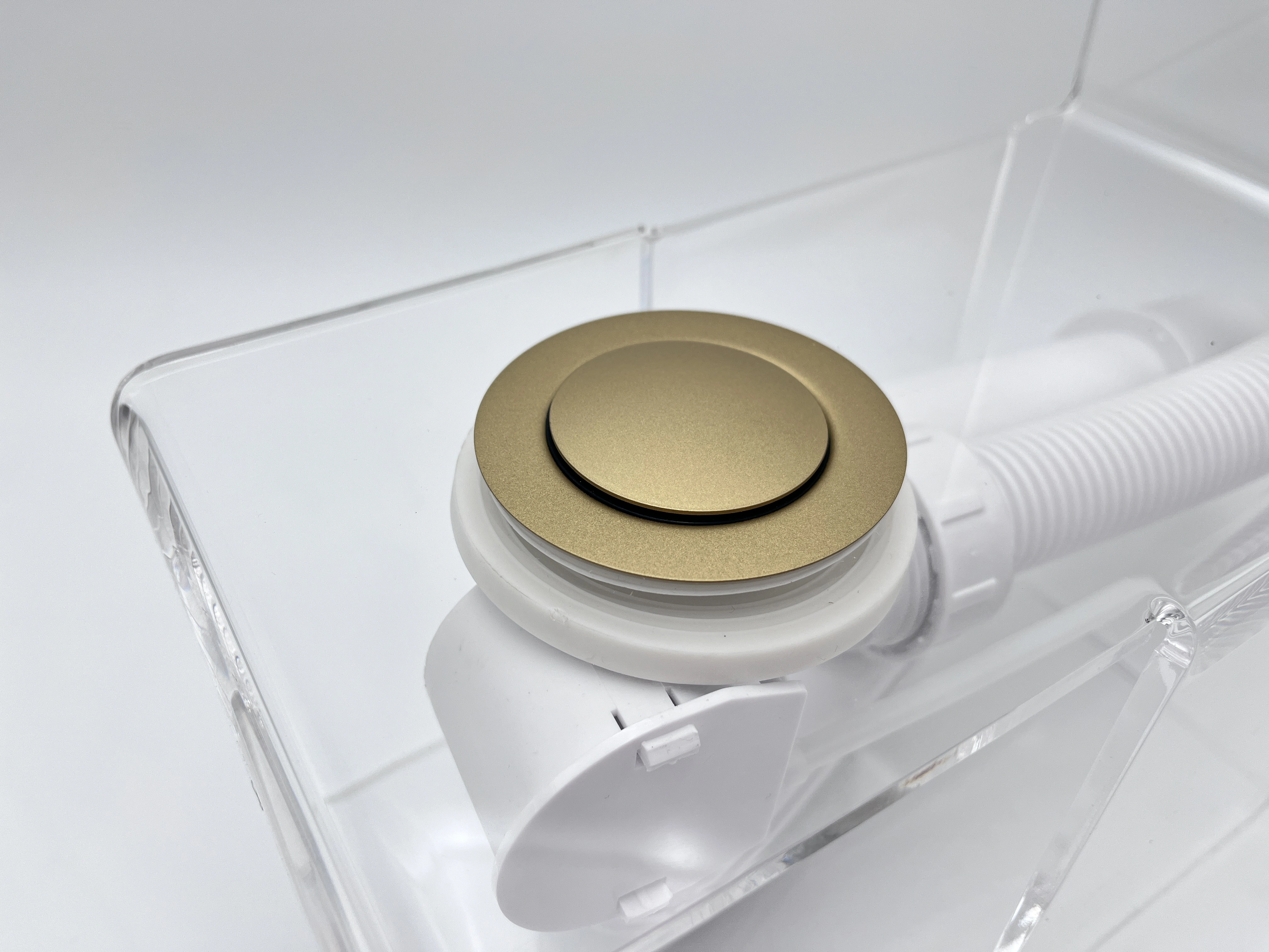 Слив перелив п/автомат Vega V55К 80см золото матовое от магазина Vanna-Vanna.ru!