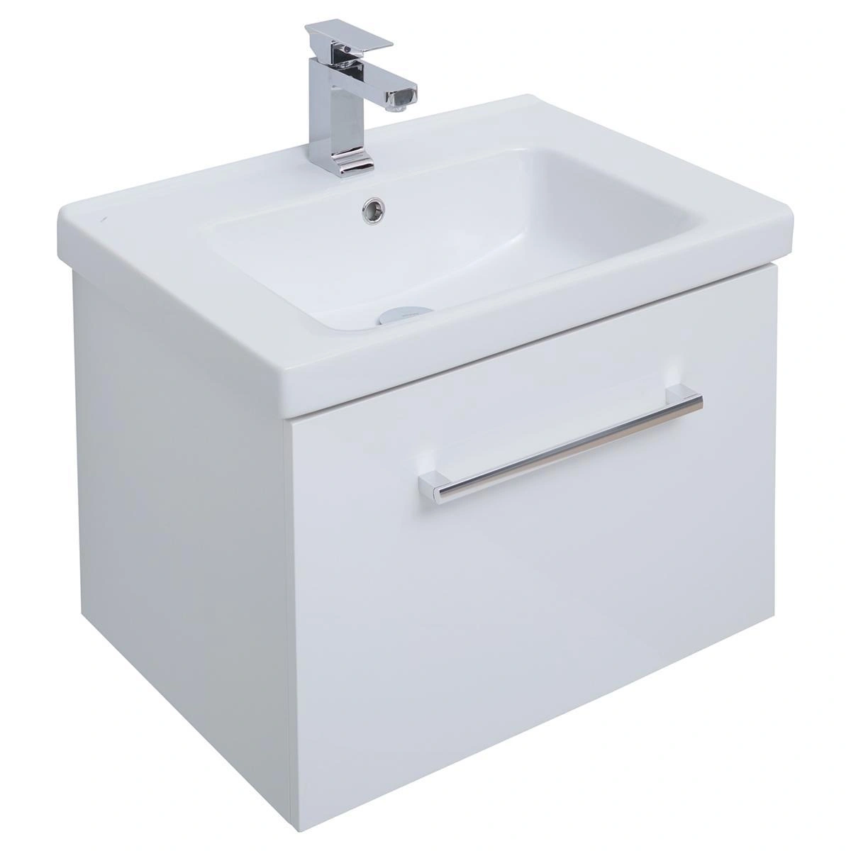 Тумба с раковиной подвесная Dreja Big Inn 65 см, белый от магазина Vanna-Vanna.ru!