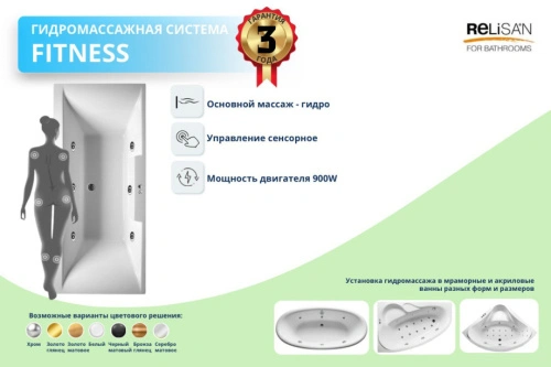 Fitness - сенсор (6 гидро форсунок) от магазина Vanna-Vanna.ru!