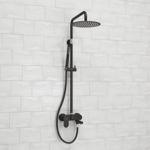 Душевая стойка WasserKraft A174.258.217.CB черный Soft-touch