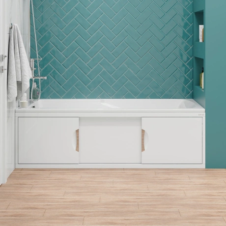 Экран под ванну Onika Лагуна 180 раздвижной белый от магазина Vanna-Vanna.ru!