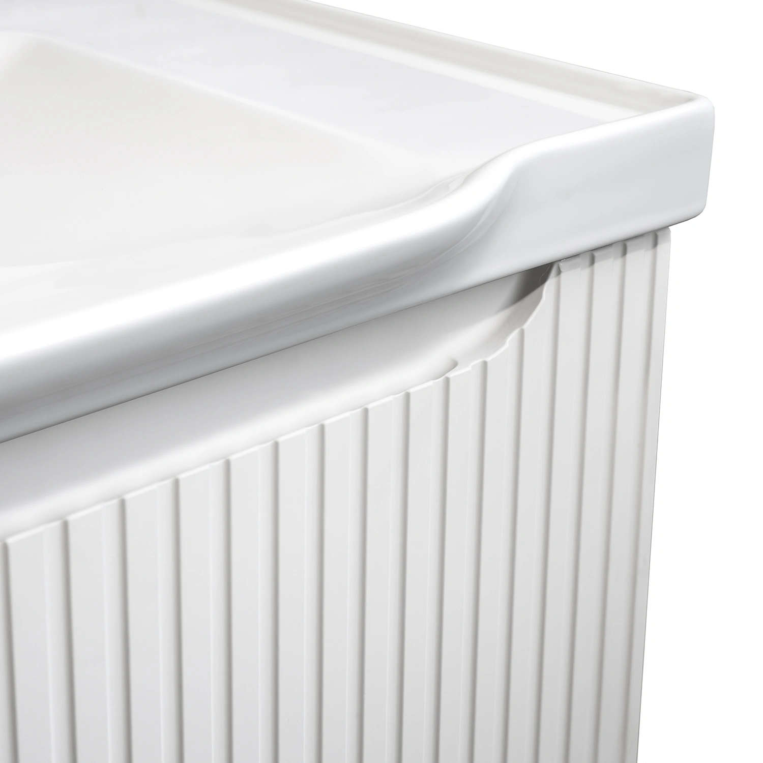Тумба подвесная Comforty Сидней-100 белый матовый с раковиной CF188057-100 от магазина Vanna-Vanna.ru!