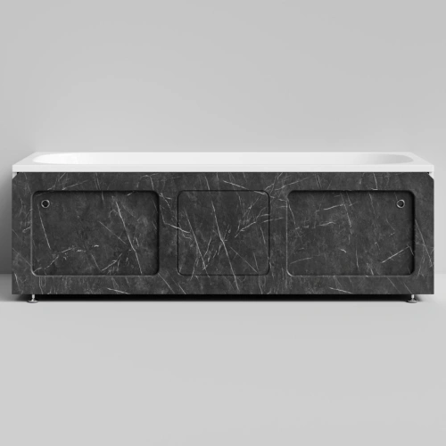 Экран под ванну Vod-ok Хит 180 раздвижной Мрамор Графит софт тач от магазина Vanna-Vanna.ru!