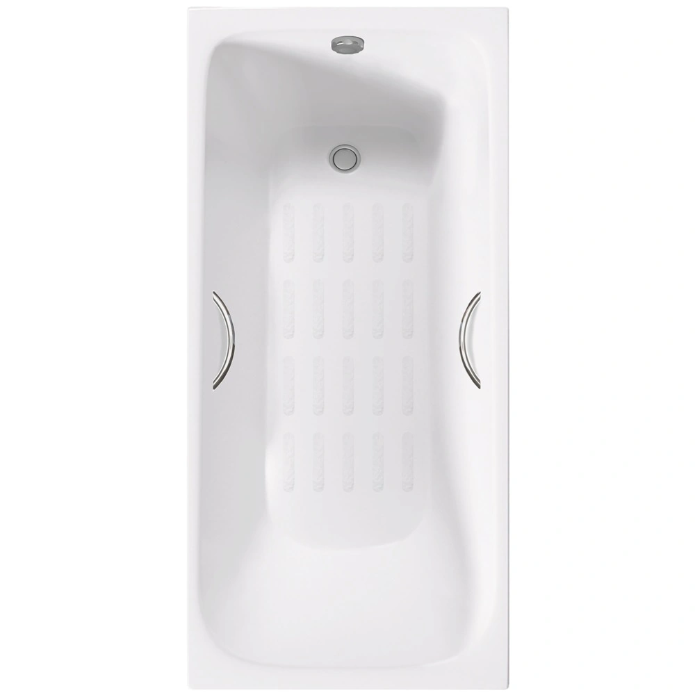 Ванна чугунная Delice Continental PLUS 170х70 DLR230634R-AS с отверстиями под ручки и антискользящим покрытием от магазина Vanna-Vanna.ru!