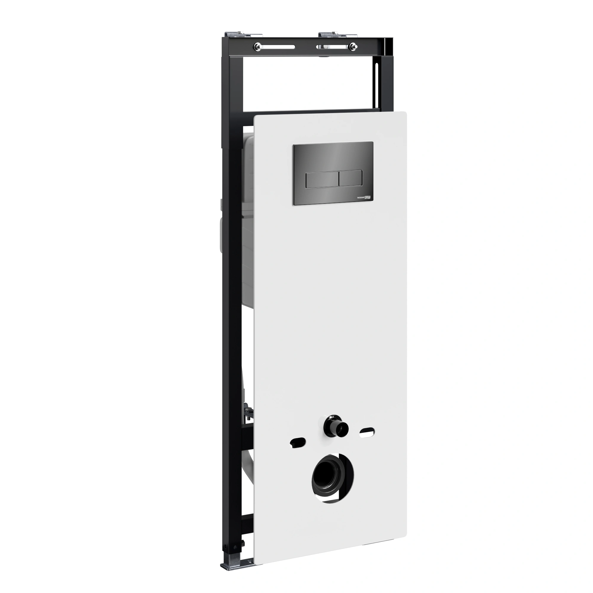 Инсталляция WasserKraft Salm 27TLT.010.ME.WH.PB03 для подвесного унитаза, с кнопкой от магазина Vanna-Vanna.ru!