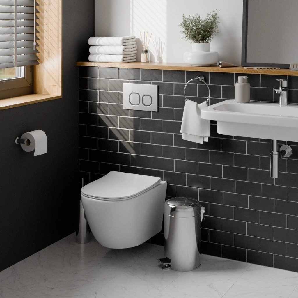 Комплект 3в1 IBERICA BLANCA инсталляция SILENCIO, унитаз BILBAO ALTO белый, кнопка смыва ESTI-Q хром матовый (IB001.BLA.231.834) от магазина Vanna-Vanna.ru!