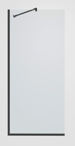 Душевая перегородка Timo TP-1190/03C-8 прозрачное стекло, профиль черный от магазина Vanna-Vanna.ru!