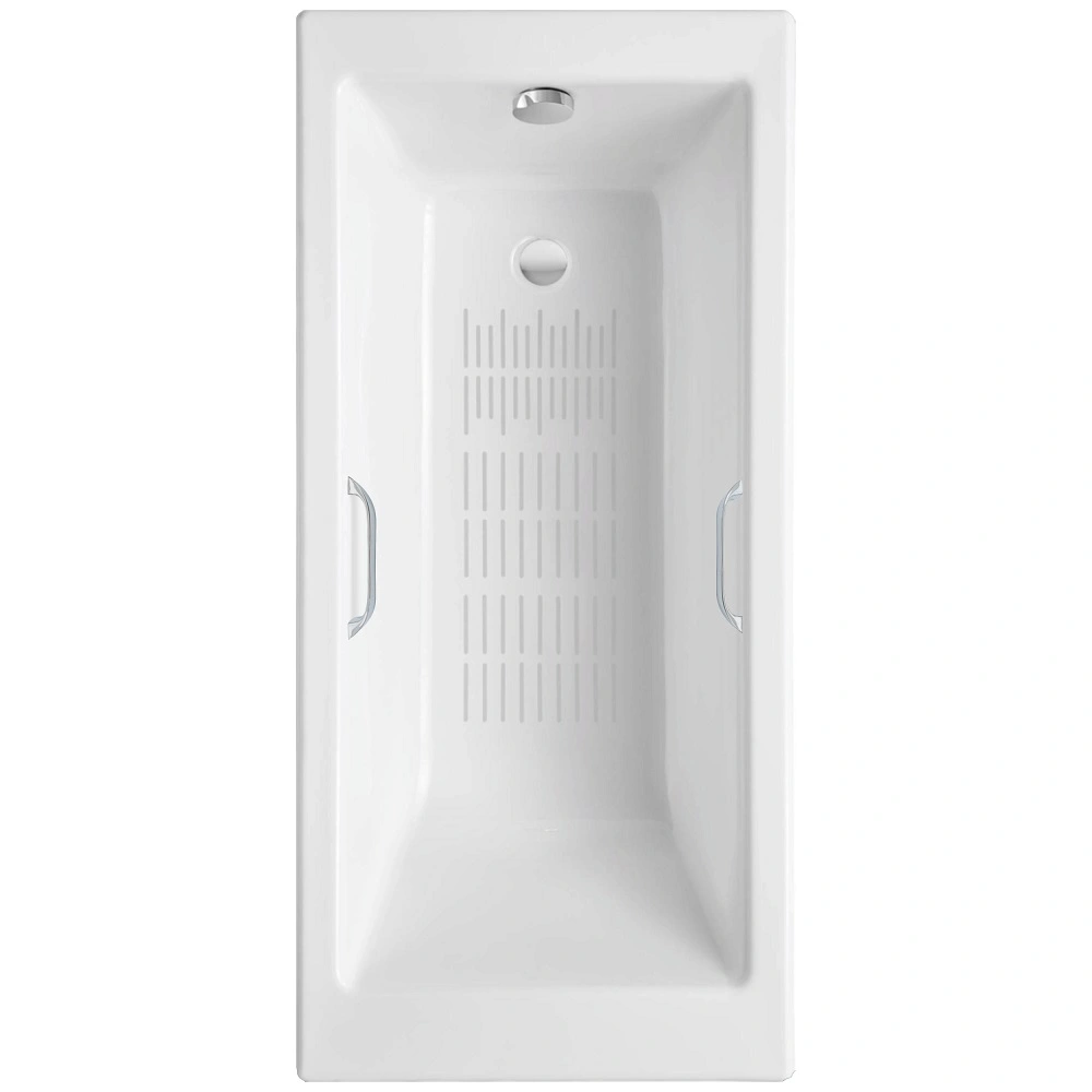 Ванна чугунная Delice Eclat 170х70 DLR230621R-AS с отверстиями под ручки и антискользящим покрытием от магазина Vanna-Vanna.ru!
