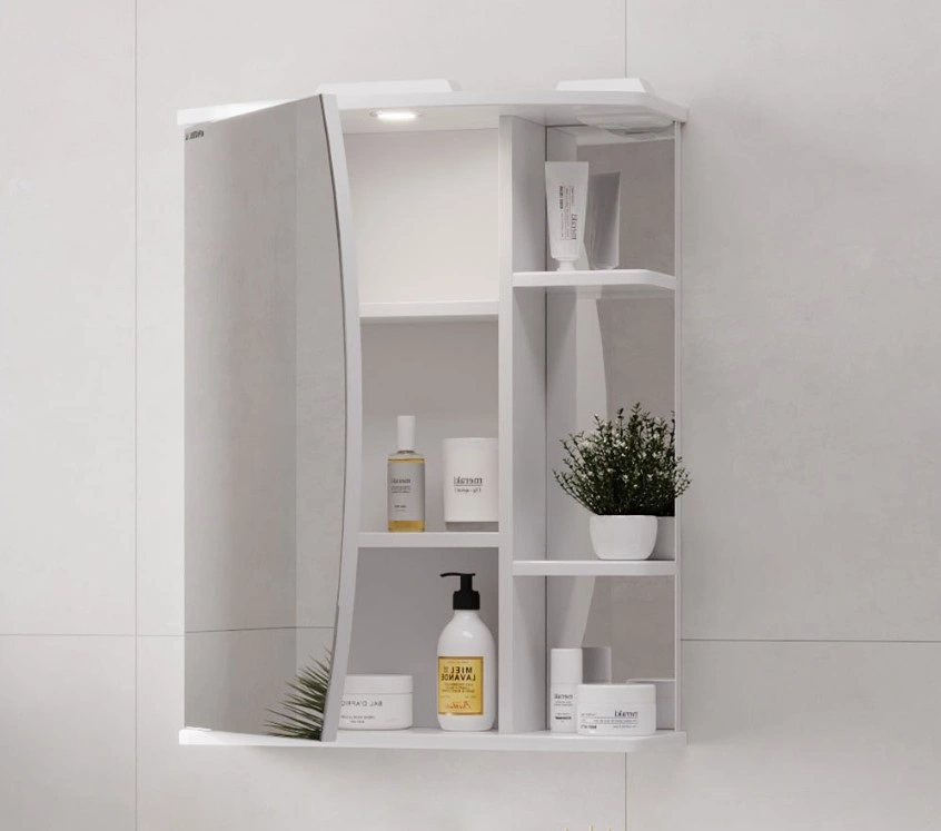 Зеркало-шкаф Onika Луна 60.01 L свет, белый