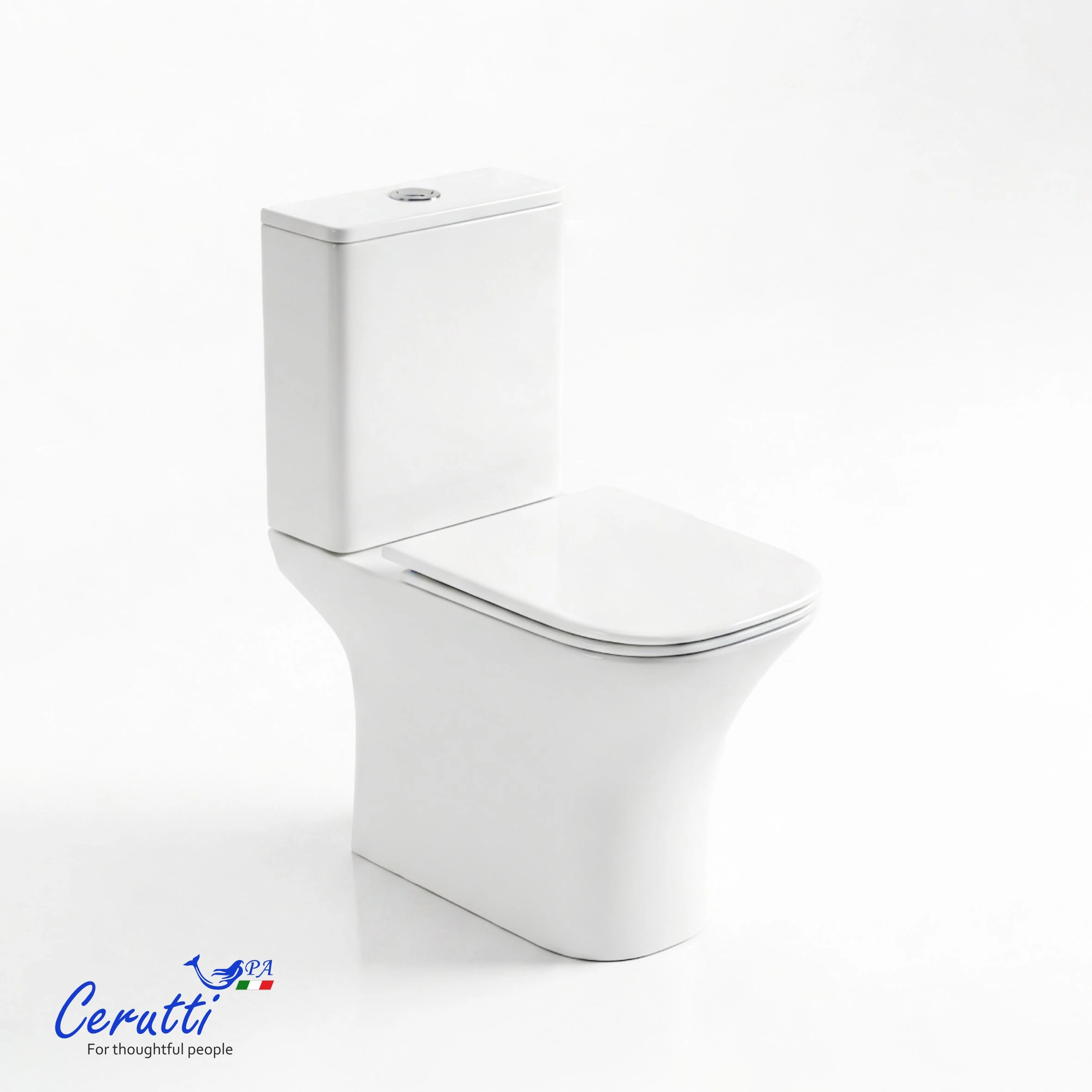 Унитаз напольный Ceruttispa VETTORE Tornado CT11134 безободковый от магазина Vanna-Vanna.ru!