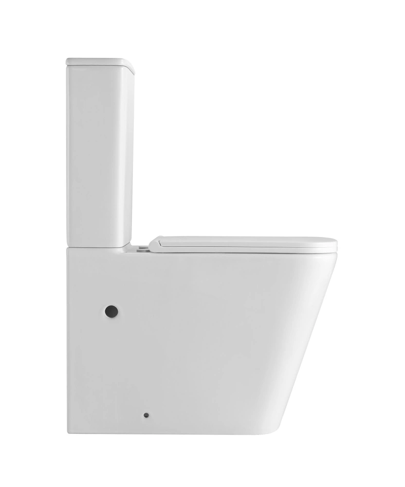 Унитаз SantiLine SL-5028 напольный, безободковый, торнадо, белый от магазина Vanna-Vanna.ru!