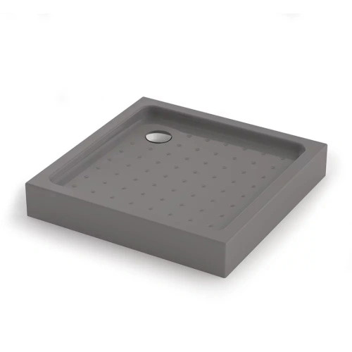 Душевой поддон Veconi Tezeo Acrylic TZ52GR-90-C5, 90х90, квадратный, акрил, серый матовый от магазина Vanna-Vanna.ru!