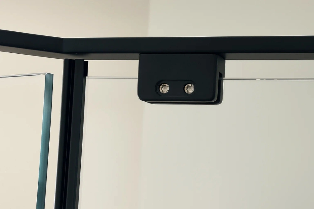 Душевой угол Timo TTSSP-100/03C-8, распаш 1000*1000*2000, профиль черный, стекло прозрачное 8 мм от магазина Vanna-Vanna.ru!