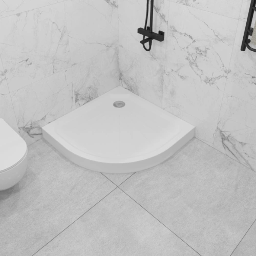 Поддон 1Marka Tondo 1/4 90*90 комплект с сифоном от магазина Vanna-Vanna.ru!