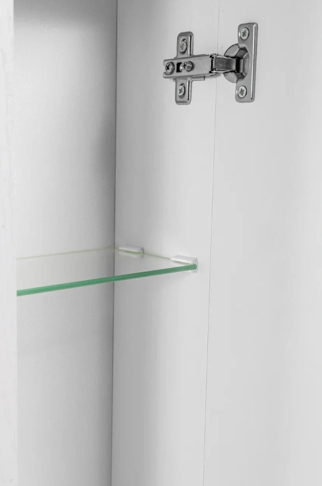 Зеркало со шкафчиком Stella Polar Кармела 100/С R свет, Люкс белое серебро от магазина Vanna-Vanna.ru!