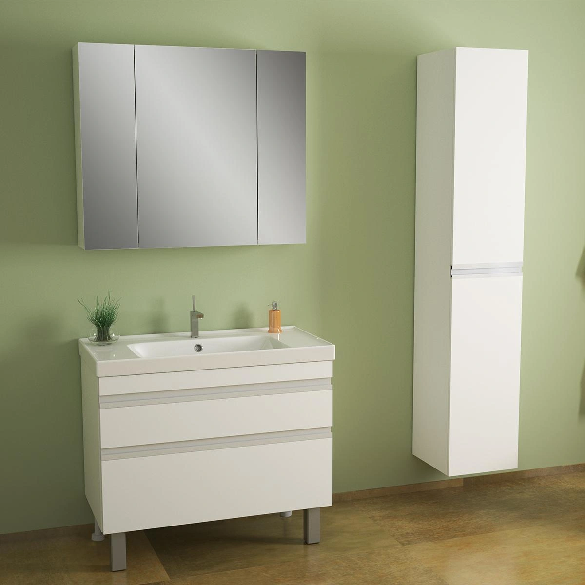 Тумба с раковиной напольная Dreja Grace Plus 70 см, белый от магазина Vanna-Vanna.ru!