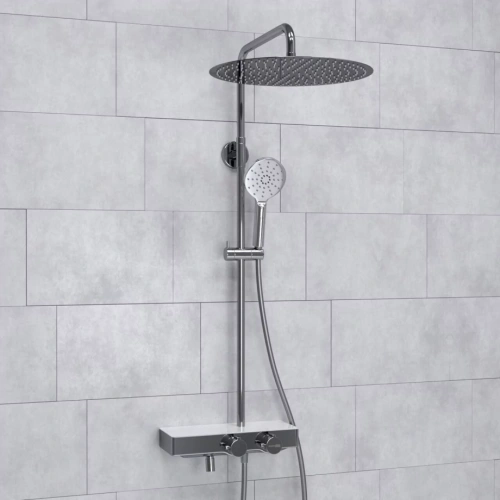 Душевая стойка WasserKraft A113.117.127.CH Thermo хром от магазина Vanna-Vanna.ru!