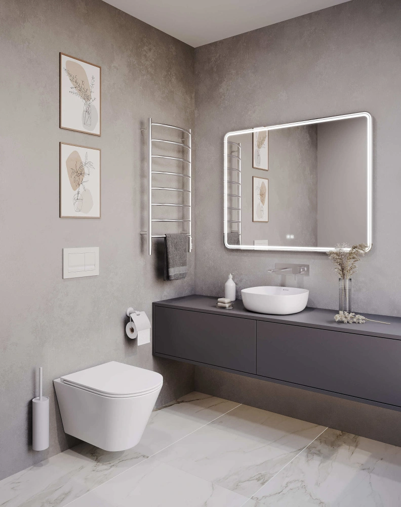 Унитаз подвесной безободковый Terminus Классик 540х365 белый от магазина Vanna-Vanna.ru!